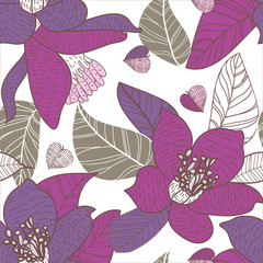 Seamless floral texture
