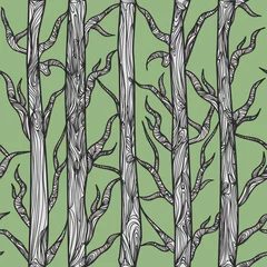 Fotobehang Vogels in het bos Textuur met haarlok