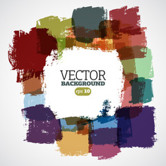 Abstract vector hand-painted grunge background