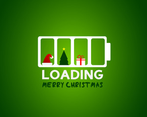 merry christmas web sale loading concept - 46966673