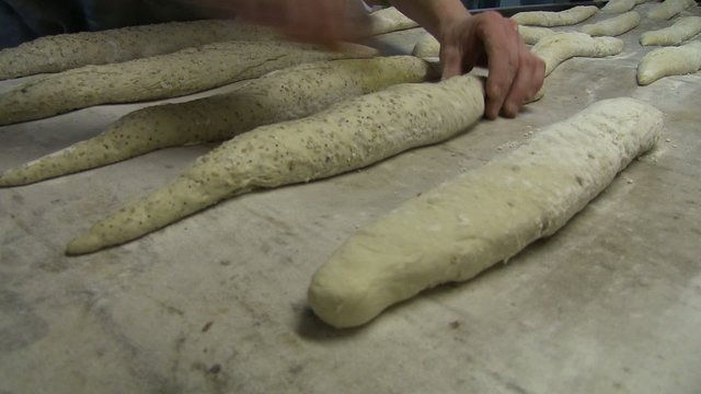 baguettes avant la cuisson