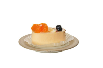 cake with tangerines