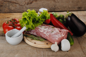 raw meat