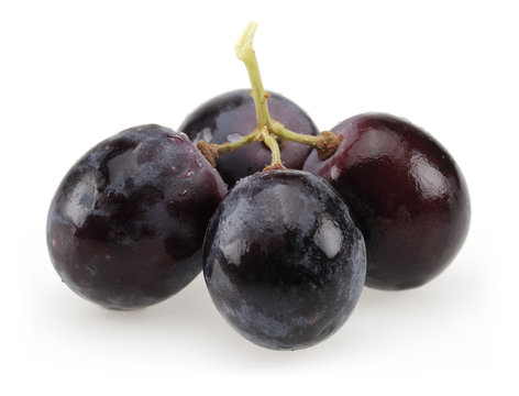 Black bunch of grapes