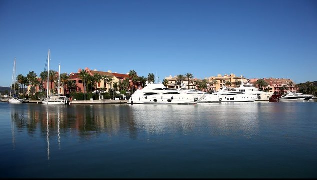 Marina in Sotogrande, Costa del Sol, Andalusia, Spain