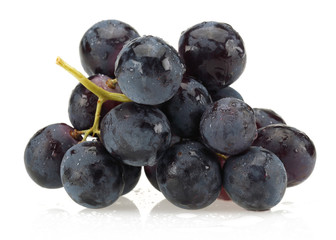 Black bunch of grapes