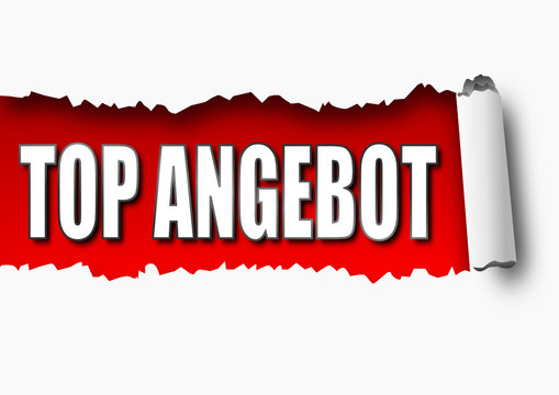 Top Angebot, Papier, Vektor
