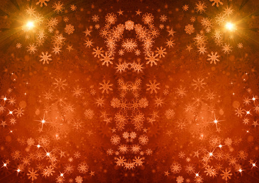 Background from snowflakes for a Christmas theme