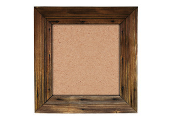 old brown wooden frame