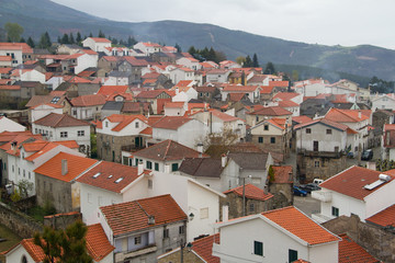 Fototapeta premium village in mountain in Portugal