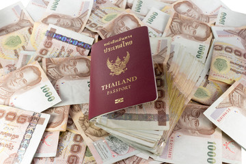 Thai Money and Passport