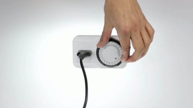 European electric time clock socket
