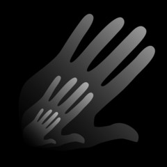 Fototapeta premium Family support and love vector.