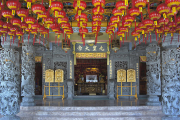 Fototapeta na wymiar Lampion w świątyni