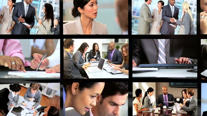 Montage of Successful Business People