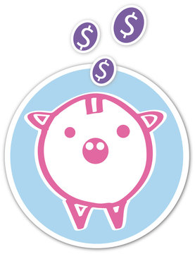 Sparschwein - Geld - sparen, durch Sparsamkeit Schulderfrei werden und eine gute Finanzplanung erstellen, strukturiert leben