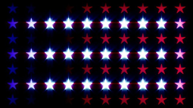 patriotic stars, loop