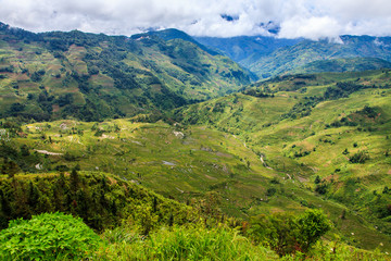 Green valley landscape