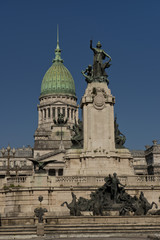 Fototapeta na wymiar fountain in front the national congress