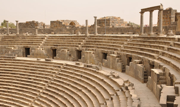 Amphitheatre auditorium, Bosra