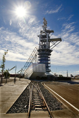 alto horno en puerto de Sagunto, Espa&ntilde;a