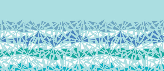 Vector Abstract ice chrystals texture horizontal seamless