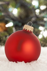 Shiny Red Christmas Ornament