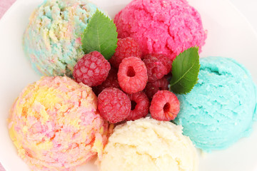delicious ice cream close-up