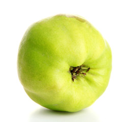 sweet quince, isolated on white