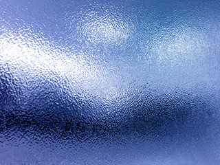 Blue textured glass background