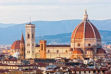 Papier Peint photo Lavable Florence Florence, Duomo et Campanile de Giotto.