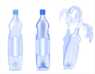 Пластиковые бутылки с водой