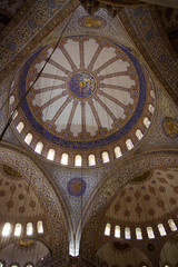 Fototapeta na wymiar blue mosque interiors