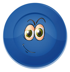 a dish with face