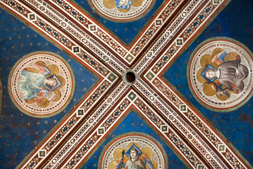 Florence -  Santa Croce: the Baroncelli Chapel.