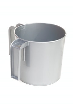 Gray mug with two handles