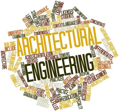 Word cloud for Architectural engineering