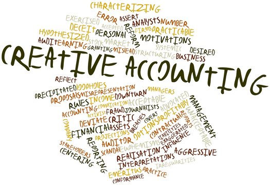 Word cloud for Creative accounting