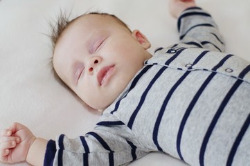 Portrait of the sleeping baby (2 months)