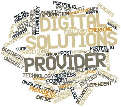 Word cloud for Digital solutions provider
