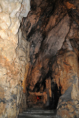 La salle de la Reine des Colonnes des grottes d'Artà à Canyamel