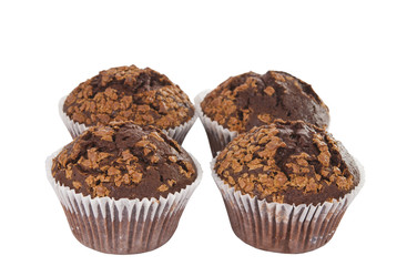 chocolate cake isolated