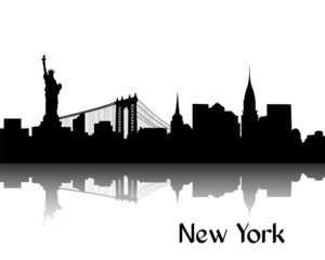 Silhouette of New York - 47009489