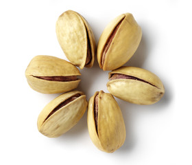 dried  pistachios isolated
