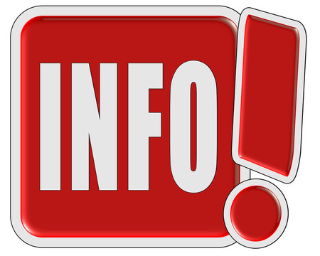 !-Schild rot quad INFO