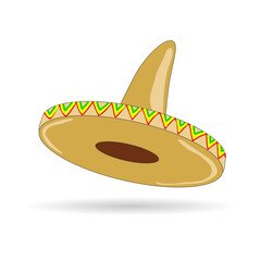 sombrero hat from mexico vector illustration