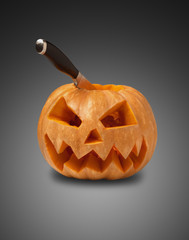 knife in the pumpkin head