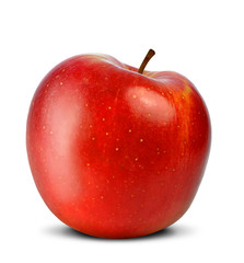 red apple isolated on white