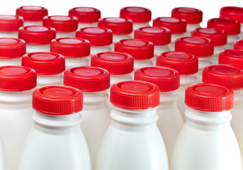 Numbers of milk bottles