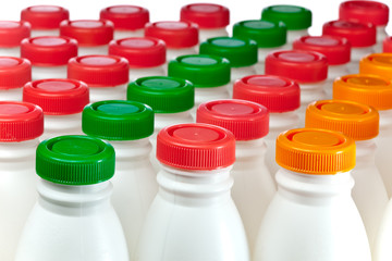 Numbers of milk bottles